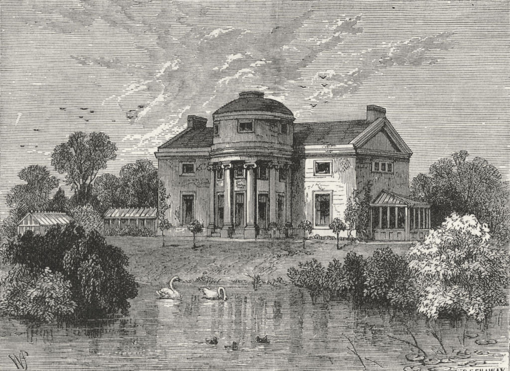 LONDON. Regent's Park. Holme  1880 old antique vintage print picture